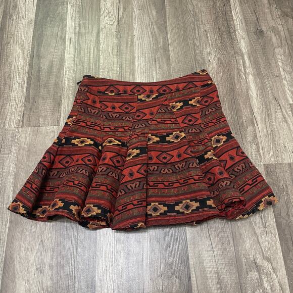 BCBG Tribal Pleated Jacquard Skirt – Women’s 4 - Picture 3 of 8